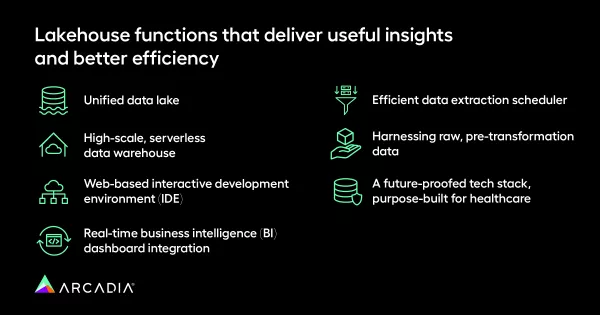 Healthcare data lake_lakehouse functions