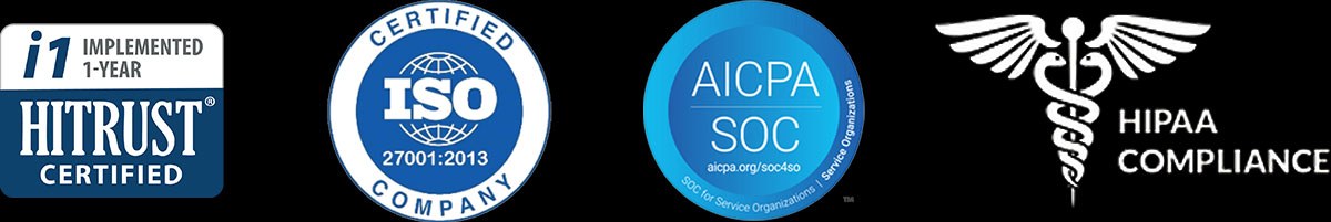 Arcadia is a HITRUST i1, ISO 27001:2013, SOC 2 Type II, HIPAA Compliant organization.